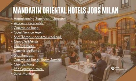 Mandarin Oriental Hotels Jobs Milan