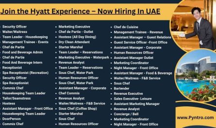 Join the Hyatt Experience – Now Hiring In UAE