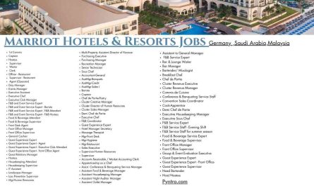Marriot Hotels & Resorts Jobs Germany ,Saudi Arabia,Malaysia