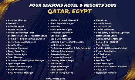 Four Seasons Hotel & Resorts Jobs Qatar, Egypt
