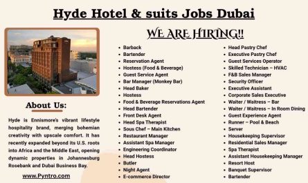 Hyde Hotel & suits Jobs Dubai