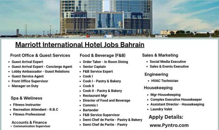 Marriott International Hotel Jobs Bahrain