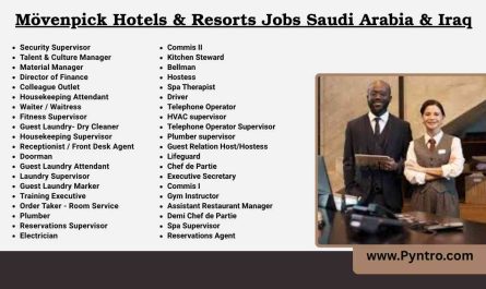 Mövenpick Hotels & Resorts Jobs Saudi Arabia & Iraq